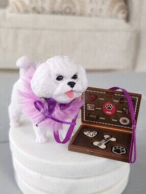 Spin Master Liv Fashion Doll Alexis Maltese Dog Pet Lacey W/ Ruffle Collar Leash